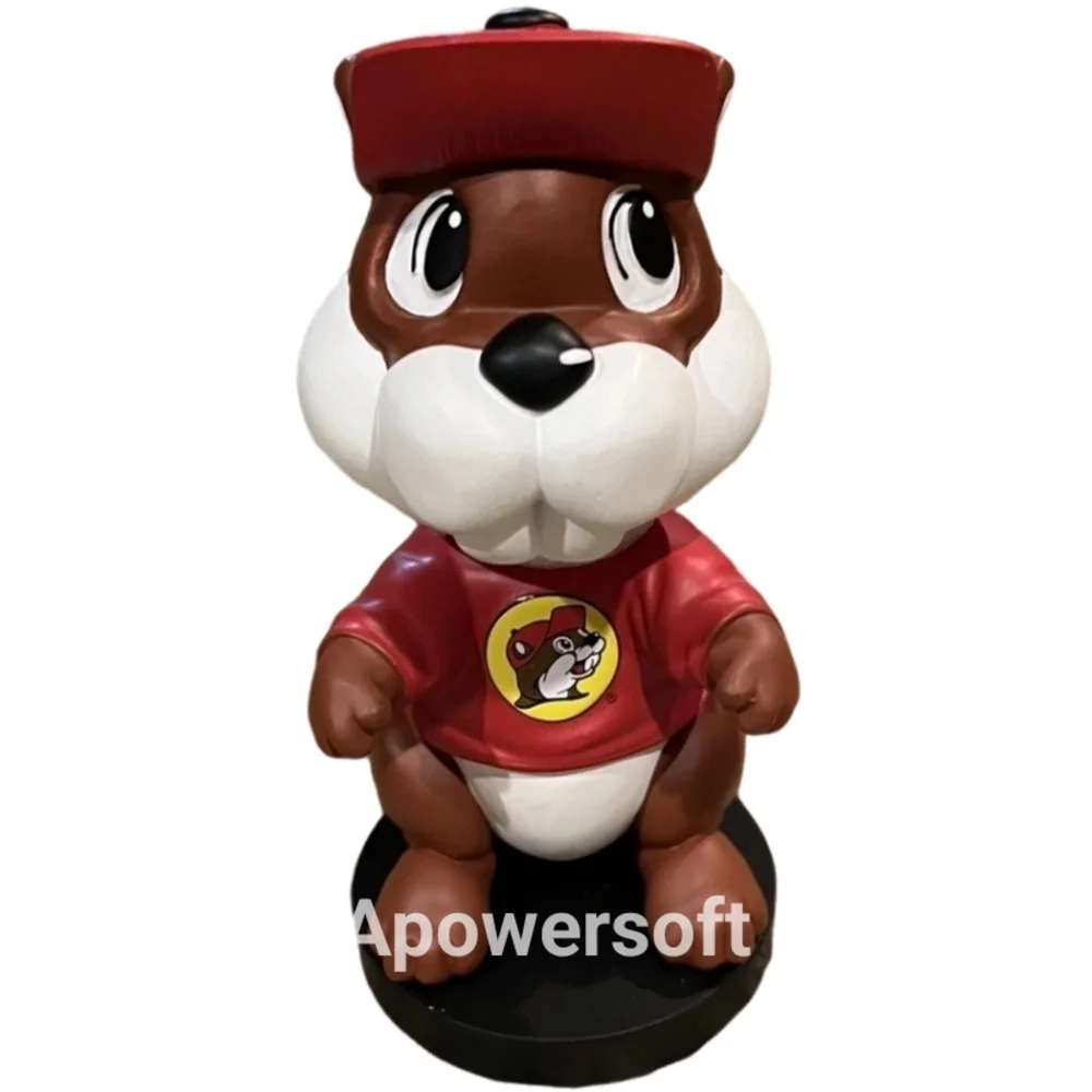 Buc-ee's Beaver Bobblehead - Red and Brown